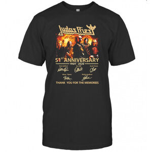Judas Priest 51St Anniversary 1969 2020 Signatures T-Shirt